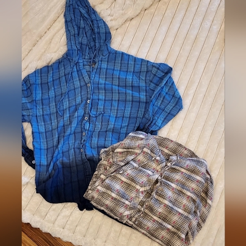 Aerie Hooded Flannels Set Of 2